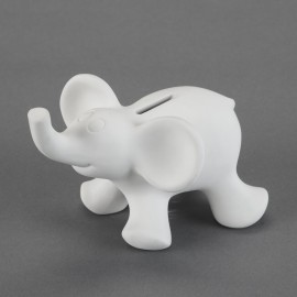 Ceramic Bisque Cute Elephant Bank