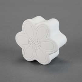 Ceramic Bisque Flower Trinket Box