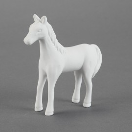 Ceramic Bisque Cute Standing Horse