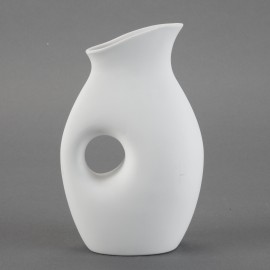 Ceramic Bisque Contempo Pitcher