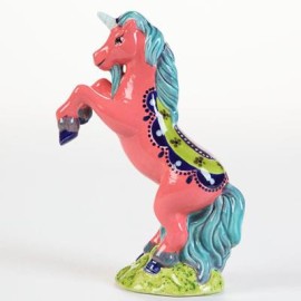 Ceramic Bisque Rearing Unicorn - Case of 6