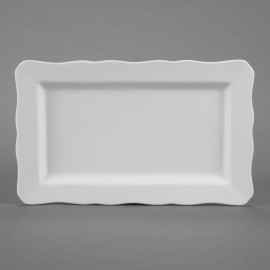 Ceramic Bisque Provence Serving Platter Med.