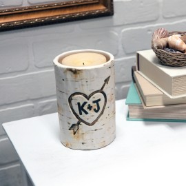 Tree Carved Heart Vessel - Case of 6