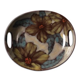 Ceramic Bisque Handled Platter