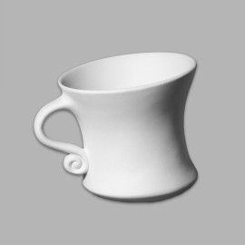 Ceramic Bisque Dancing Tea Cup