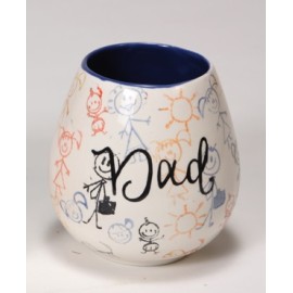 Ceramic Bisque Stemless Wine Tumbler