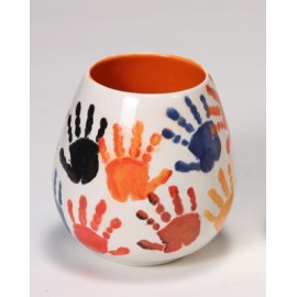 Ceramic Bisque Stemless Wine Tumbler - Case of 6