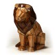 Ceramic Bisque Faceted Lion