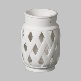 Ceramic Bisque Lattice Lantern