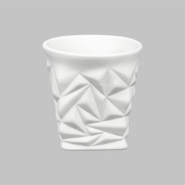 Ceramic Bisque Faceted Tumblers - Case of 6 - Special