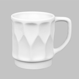 Ceramic Bisque Retro Mug - Case of 6
