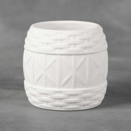 Ceramic Bisque Wicker Container