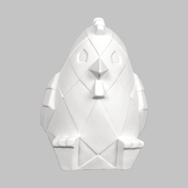 Ceramic Bisque Chicken Facet-ini