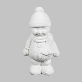 Ceramic Bisque Clark Snowman - Case of 6