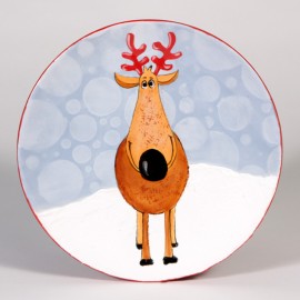 Ceramic Bisque Coupe Salad Plate