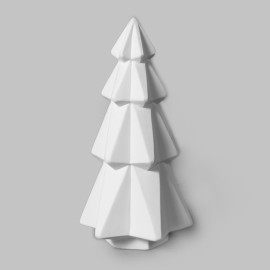 Ceramic Bisque Faceted Tree - Case of 6