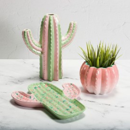 Ceramic Bisque Saguaro Cactus Vase