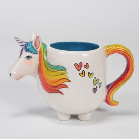 Ceramic Bisque Unicorn Mug
