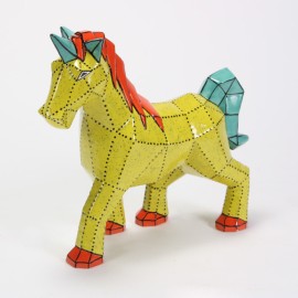 Ceramic Bisque Faceted Unicorn