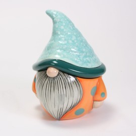 Ceramic Bisque Gnome Jar
