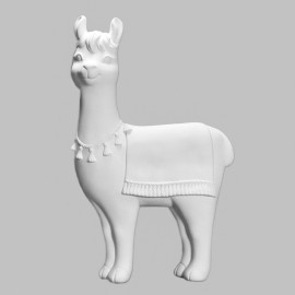 Ceramic Bisque Llama Plaque - Case of 6