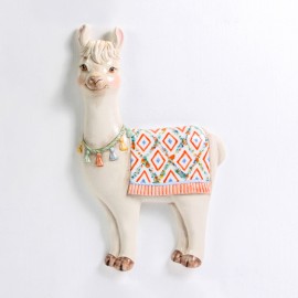 Ceramic Bisque Llama Plaque