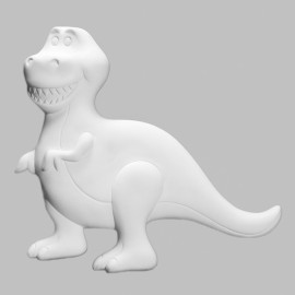 Ceramic Bisque T-Rex Plaque - Case of 6 - Special