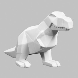 Ceramic Bisque Faceted T-Rex - Case of 4