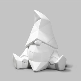 Ceramic Bisque Gnome Facet-ini - Case of 6