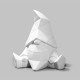 Ceramic Bisque Gnome Facet-ini - Case of 6