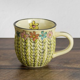 Ceramic Bisque Stitched Mug