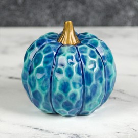 Ceramic Bisque Round Hammered Pumpkin