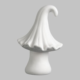 Ceramic Bisque Curly Mushroom