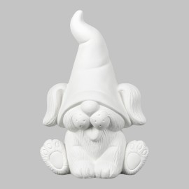 Ceramic Bisque Puppy Gnome - Case of 6