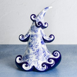 Ceramic Bisque Small Jolly Christmas Tree - Case of 6