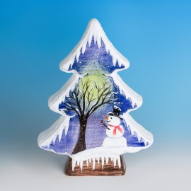 Ceramic Bisque Small Tree Silhouette - Case of 6