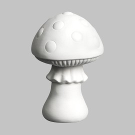 Ceramic Bisque Large Rounded Mushroom - case of 6