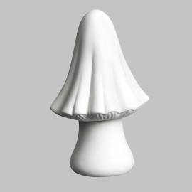 Ceramic Bisque Large Pointed Mushroom - case of 6