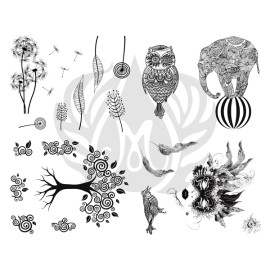 Stylized Designer Silk Screen